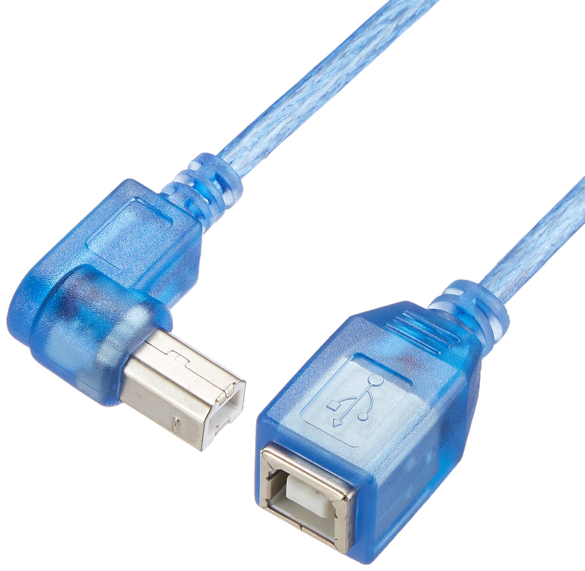 Amazon.co.jp: 変換名人 USB(B)延長ケーブル [ 左向きL型・オス - メス
